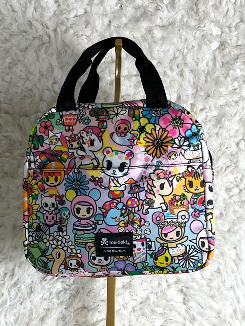 TOKIDOKI MESUCA COLORFUL PRINT INSULATED LUNCH BAG!